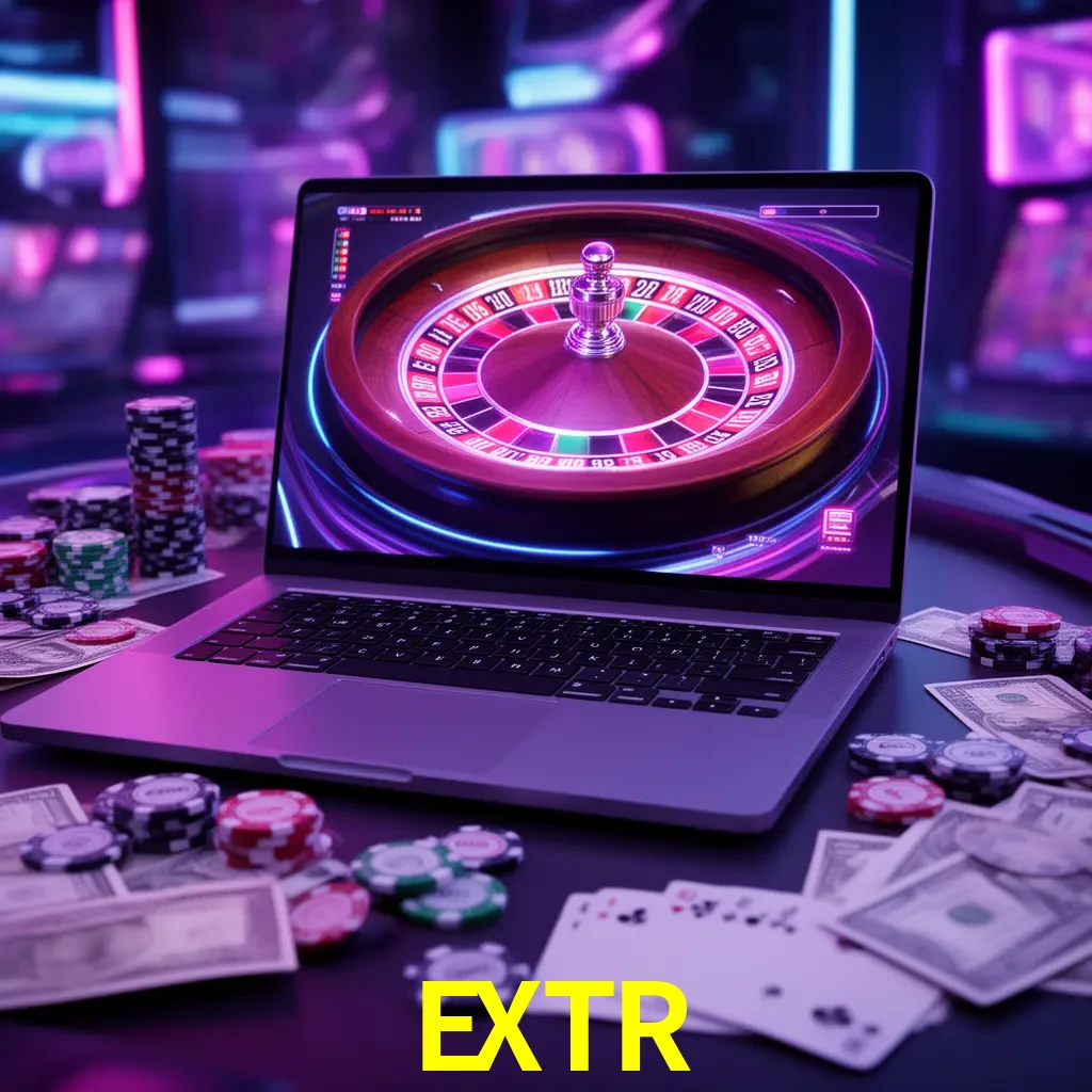 Centro móvil EXTR con casino, cajero, bonos, app y acceso de cuenta para México